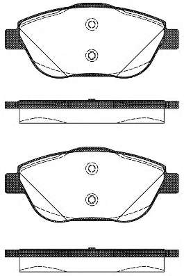 Комплект тормозных колодок, дисковый тормоз