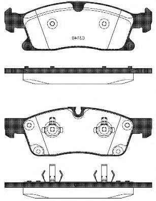 Комплект тормозных колодок, дисковый тормоз