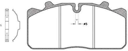 Комплект тормозных колодок, дисковый тормоз