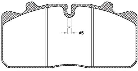 Комплект тормозных колодок, дисковый тормоз