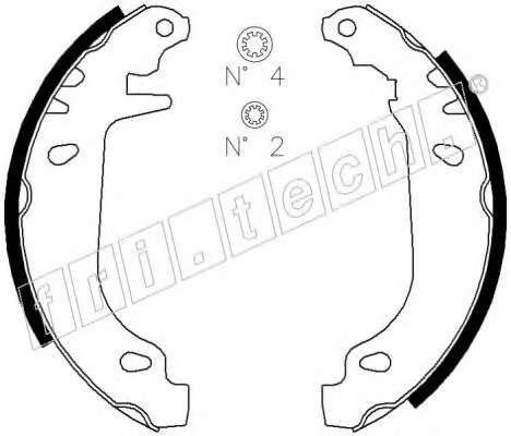 Комплект тормозных колодок
