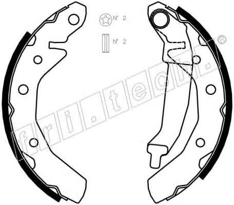 Комплект тормозных колодок