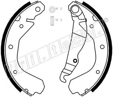 Комплект тормозных колодок