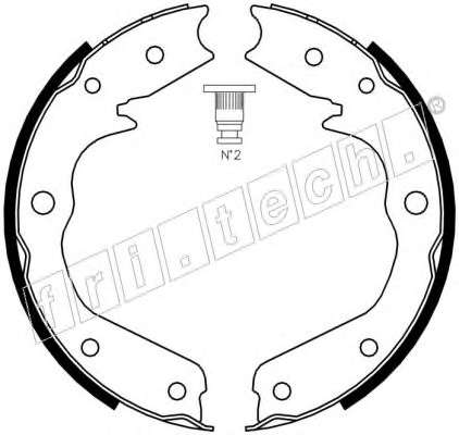 Комплект тормозных колодок, стояночная тормозная система