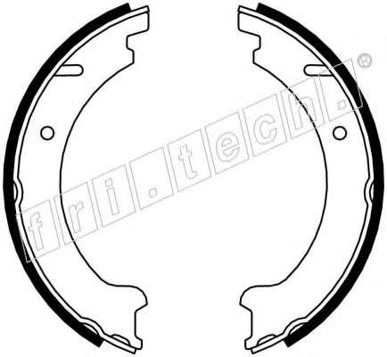 Комплект тормозных колодок, стояночная тормозная система