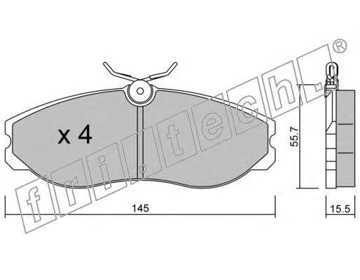 Комплект тормозных колодок, дисковый тормоз
