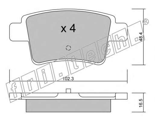 Комплект тормозных колодок, дисковый тормоз
