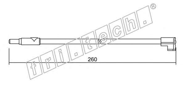Сигнализатор, износ тормозных колодок