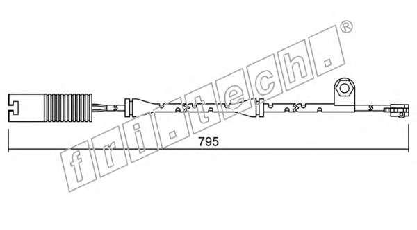 Сигнализатор, износ тормозных колодок