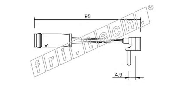 Сигнализатор, износ тормозных колодок