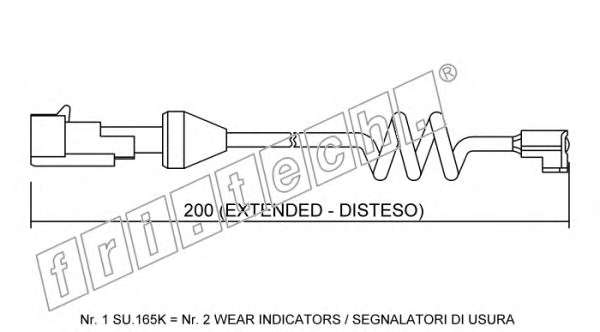 Сигнализатор, износ тормозных колодок