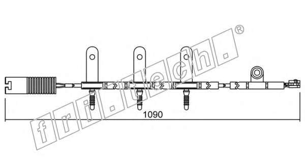 Сигнализатор, износ тормозных колодок