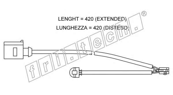 Сигнализатор, износ тормозных колодок