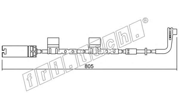 Сигнализатор, износ тормозных колодок