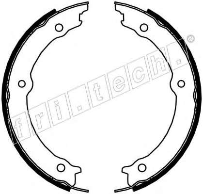 Комплект тормозных колодок, стояночная тормозная система