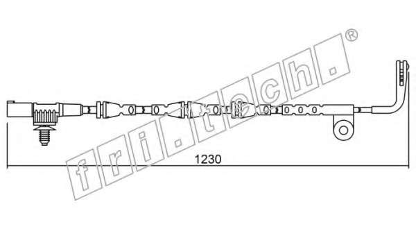 Сигнализатор, износ тормозных колодок