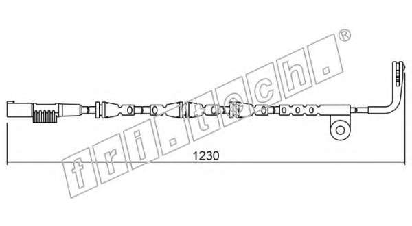 Сигнализатор, износ тормозных колодок