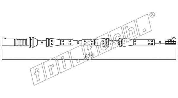 Сигнализатор, износ тормозных колодок