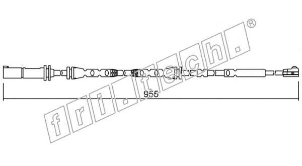 Сигнализатор, износ тормозных колодок