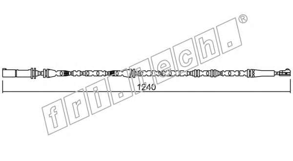 Сигнализатор, износ тормозных колодок