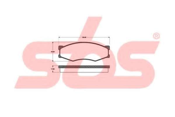 Комплект тормозных колодок, дисковый тормоз