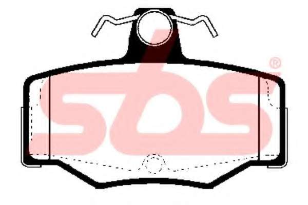 Комплект тормозных колодок, дисковый тормоз