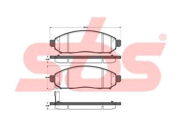 Комплект тормозных колодок, дисковый тормоз