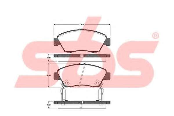 Комплект тормозных колодок, дисковый тормоз