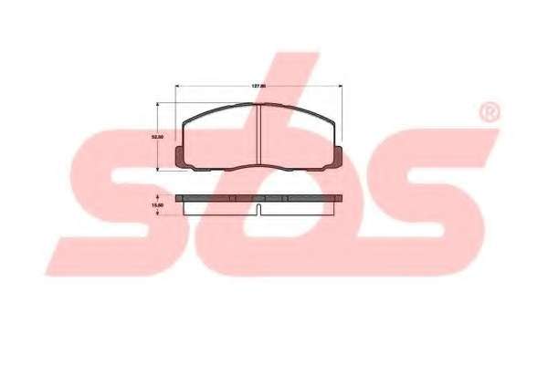 Комплект тормозных колодок, дисковый тормоз