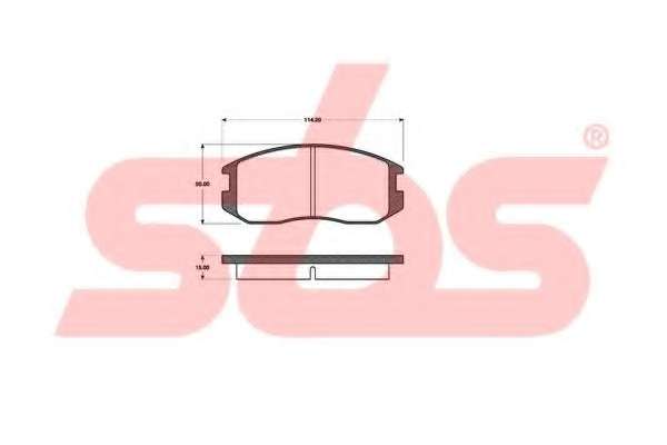 Комплект тормозных колодок, дисковый тормоз