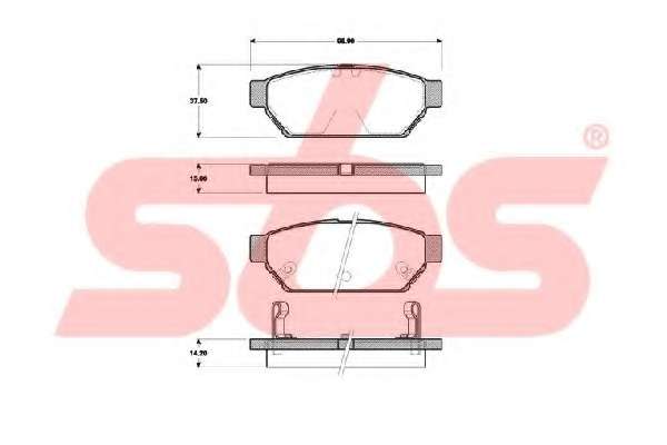 Комплект тормозных колодок, дисковый тормоз