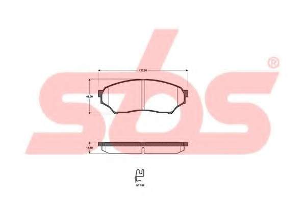 Комплект тормозных колодок, дисковый тормоз