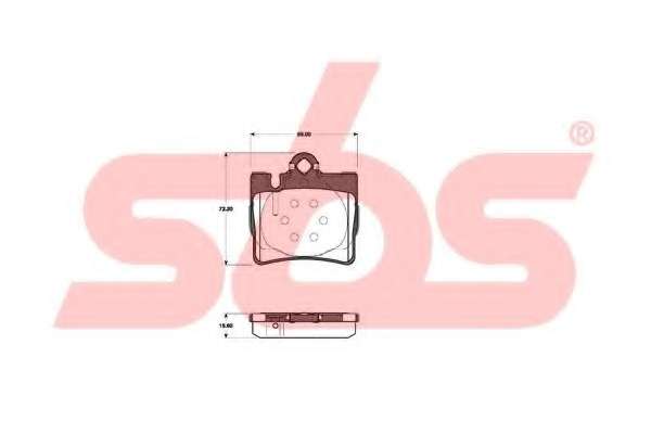 Комплект тормозных колодок, дисковый тормоз