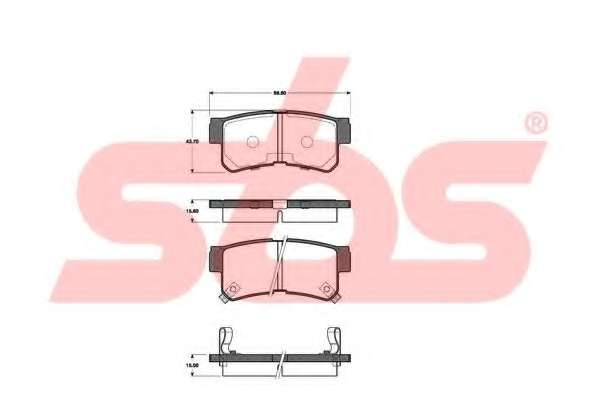 Комплект тормозных колодок, дисковый тормоз