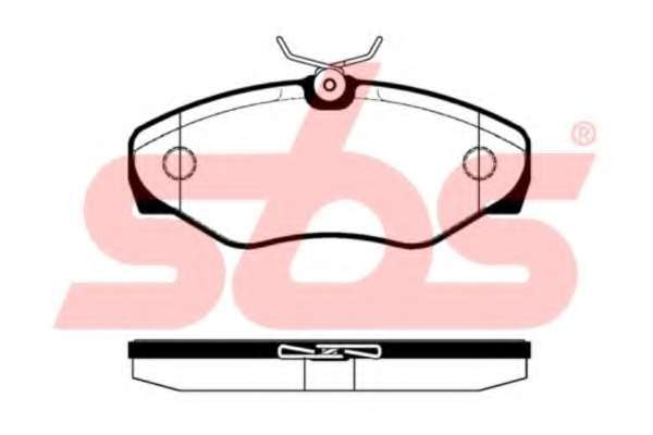 Комплект тормозных колодок, дисковый тормоз