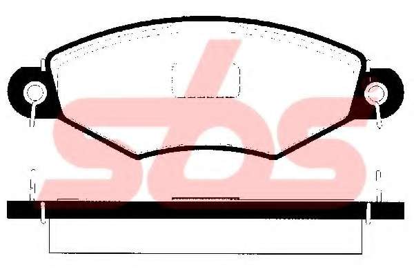 Комплект тормозных колодок, дисковый тормоз