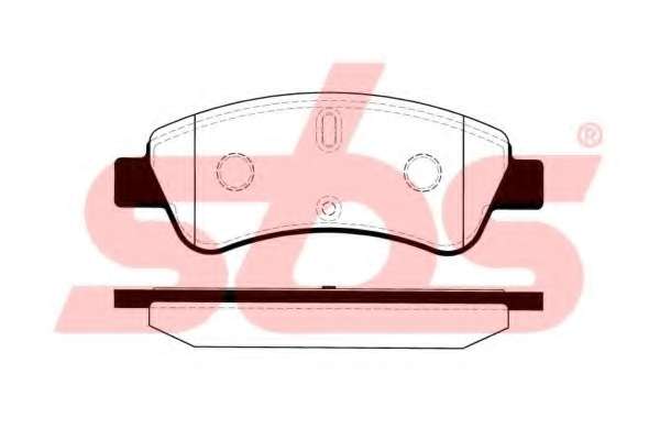 Комплект тормозных колодок, дисковый тормоз