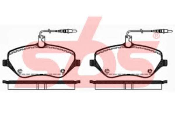 Комплект тормозных колодок, дисковый тормоз