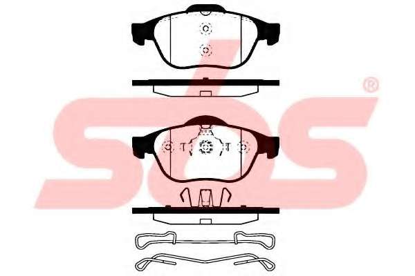 Комплект тормозных колодок, дисковый тормоз
