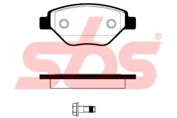 Комплект тормозных колодок, дисковый тормоз