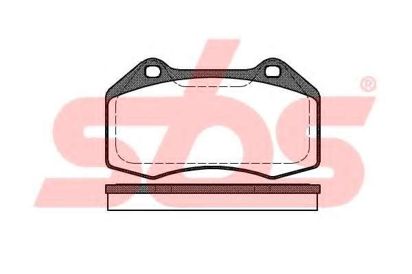 Комплект тормозных колодок, дисковый тормоз