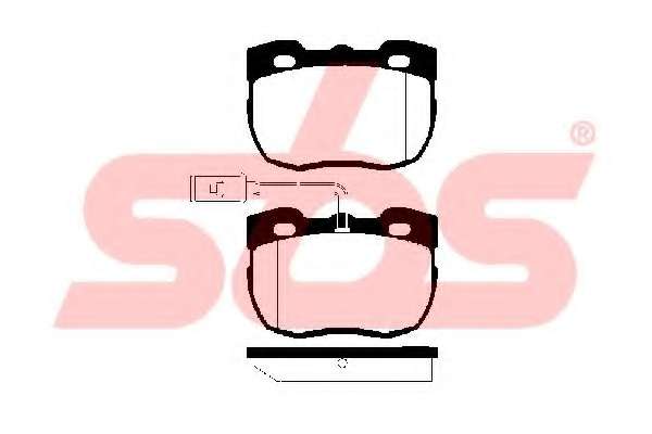 Комплект тормозных колодок, дисковый тормоз