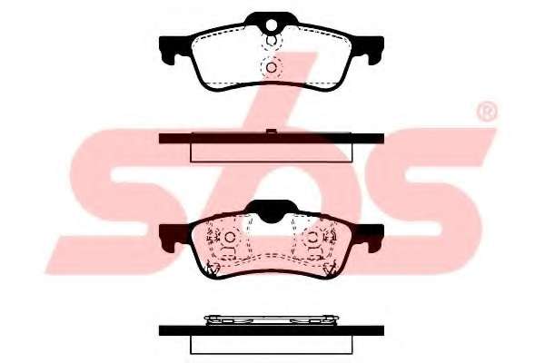 Комплект тормозных колодок, дисковый тормоз