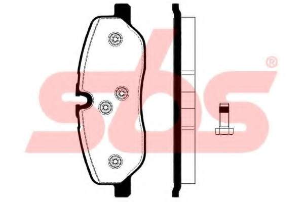 Комплект тормозных колодок, дисковый тормоз