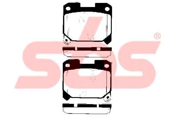 Комплект тормозных колодок, дисковый тормоз