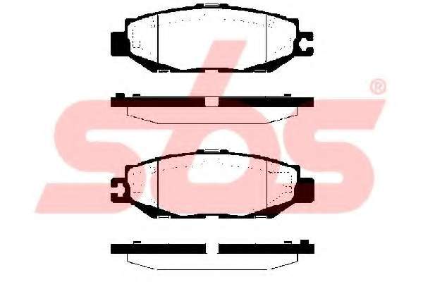 Комплект тормозных колодок, дисковый тормоз