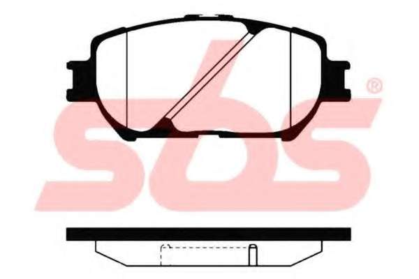Комплект тормозных колодок, дисковый тормоз