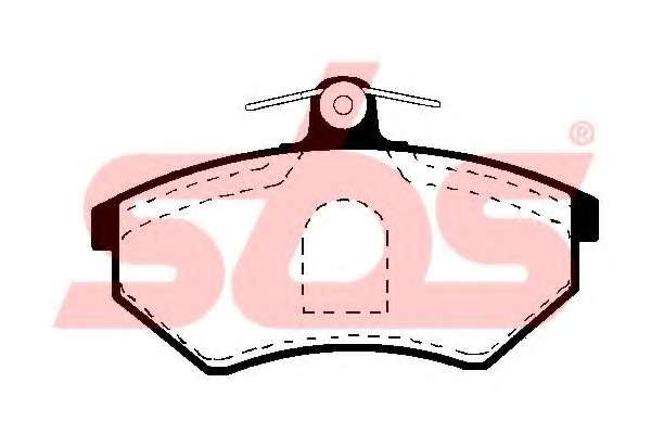 Комплект тормозных колодок, дисковый тормоз