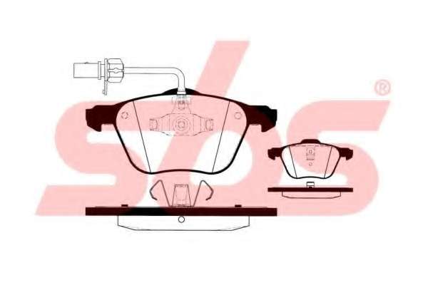 Комплект тормозных колодок, дисковый тормоз