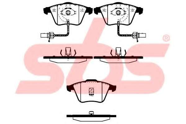 Комплект тормозных колодок, дисковый тормоз